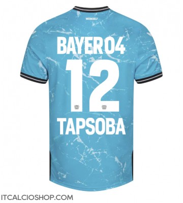 Bayer Leverkusen Edmond Tapsoba #12 Terza Maglia 2023-24 Manica Corta